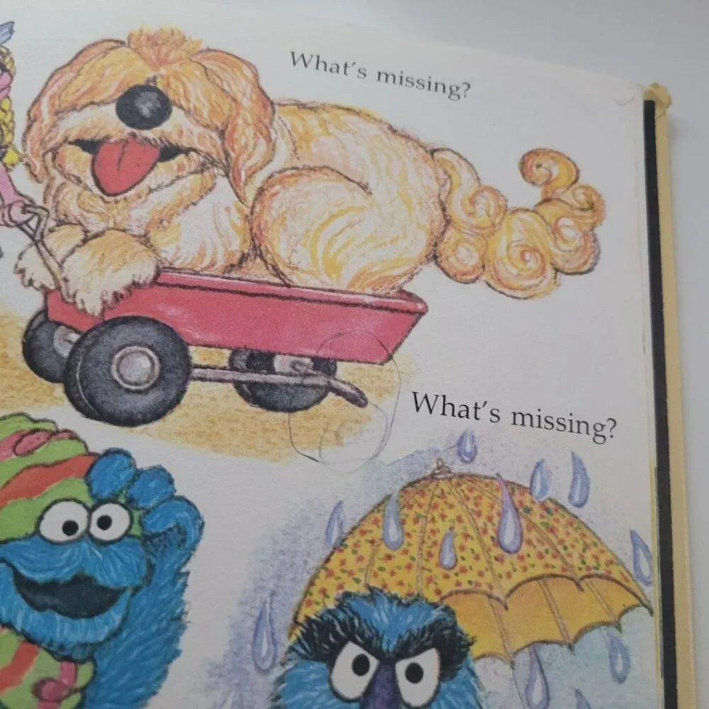 Sesame Street Which One Doesnt Belong Book Vintage 1981 Muppet Jim Henson Puzzle